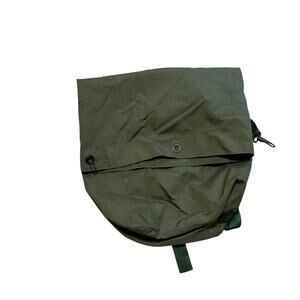 Vintage Military Top Load Duffle Bag Rut Sack Heavy Duty Nylon Canvas Green